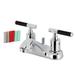 Kingston Brass Kaiser Centerset Bathroom Faucet w/ Drain Assembly in Gray | 3.5 H x 4 W x 4.5 D in | Wayfair FB5621CKL