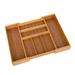 Rebrilliant Bamboo Adjustable Flatware & Kitchen Utensils Drawer Organizer, 2.63 H x 23" W x 18" D Bamboo | 2.5 H x 23 W x 18 D in | Wayfair