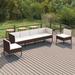 Latitude Run® 6 Piece Patio Lounge Set w/ Cushions Poly Rattan | 27.2 H x 22.4 W x 27.2 D in | Wayfair 135BACD83AF146C4BE8C0F2DE597B723