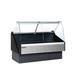 Hydra-Kool KFM-CG-50-S 52-1/8" Full Service Deli Case w/ Curved Glass - (1) Level, 115v, Black