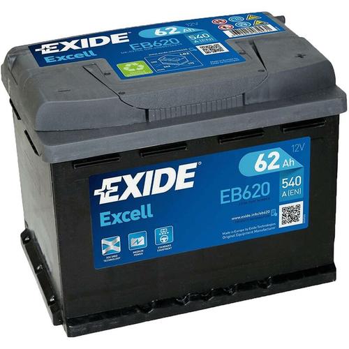 EB620 Excell 12V 62Ah 540A Autobatterie inkl. 7,50 € Pfand – Exide