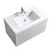 Latitude Run® Balli 36" Wall-Mounted Single Bathroom Vanity Set Wood/Plastic in White | 21 H x 35.83 W x 20.66 D in | Wayfair