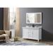 Canora Grey Erik 48" Double Bathroom Vanity Set w/ Mirror Marble in White | 36 H x 48 W x 23 D in | Wayfair 8DA1BFB7FC2C446E9B6C1BEBAC2C0F12