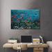 Rosecliff Heights Ocean Fish Coral Reef - Unframed Graphic Art on Wood in Black/Blue/Brown | 18 H x 26 W x 1.5 D in | Wayfair