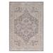 Brown/Gray 122 x 94 x 0.37 in Area Rug - Bungalow Rose Oriental Medallion Machine Woven Area Rug | 122 H x 94 W x 0.37 D in | Wayfair