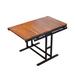 17 Stories Dining Table, dining tables, bar table Metal in Black/Brown | 29.53 H x 47.24 W x 30.71 D in | Wayfair B2B2838370B14DCE915C9D6055FE7D18