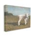 Stupell Industries Farmhouse Baby Lamb by Sara Baker - Wrapped Canvas Painting Canvas in Blue/Green/White | 16 H x 20 W x 1.5 D in | Wayfair