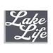 Stupell Industries Lake Life Nautical Phrase by Lil' Rue - Floater Frame Graphic Art on Wood in Brown/Gray/White | 11 H x 14 W x 1.5 D in | Wayfair