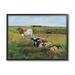 Stupell Industries Country Pasture Longhorn Cattle White Framed Giclee Art By Kathy Winkler Wood in Brown/Green | 24 H x 30 W x 1.5 D in | Wayfair