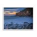 Stupell Industries Foggy Seaside Rocks At Sunset Framed Giclee Art By Rick Berk Wood in Blue/Brown/Gray | 16 H x 20 W x 1.5 D in | Wayfair