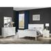 Winston Porter 3-4_Norah Sleigh Bedroom Set Wood in White | 46.8 H x 41 W x 73.9 D in | Wayfair DDE76FE165154BE695A02A09187AE851