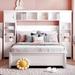 Red Barrel Studio® Grekin Full/Double Solid Wood Storage Platform Bed Wood in White | 62.6 H x 56 W x 76 D in | Wayfair