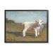 Stupell Industries Farmhouse Baby Lamb - Painting Canvas in Green | 11 H x 14 W x 1.5 D in | Wayfair au-180_fr_11x14
