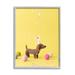 Stupell Industries Yellow Dachshund Party Hat Dog by Sally Swatland - Photograph Canvas in Brown/Yellow | 20 H x 16 W x 1.5 D in | Wayfair