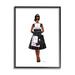 Stupell Industries Glam Brand Fashion Shopping Woman by Sally Swatland - Graphic Art Canvas in Black/Brown | 30 H x 24 W x 1.5 D in | Wayfair