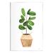 Stupell Industries Round Green Leaves Planter Floater Canvas Wall Art By Rachel Nieman Wood in Brown | 19 H x 13 W x 0.5 D in | Wayfair