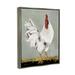 Stupell Industries White Rooster Farmhouse Animal Floater Canvas Wall Art By Stephanie Workman Marrott Canvas in Gray/Red/White | Wayfair