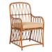 Woodard Cane Patio Dining Armchair w/ Cushion in White | 36.25 H x 21.31 W x 24.88 D in | Wayfair S650510-WHT-09H