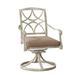 Woodard Wiltshire Rocking Outdoor Chair Metal in Gray/Brown | 36.75 H x 24 W x 29.1 D in | Wayfair 4Q0472ST-70-03Y