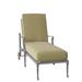 Woodard Wiltshire 79.3" Long Reclining Single Chaise Metal in Gray | 25 H x 28.25 W x 79.25 D in | Outdoor Furniture | Wayfair 4Q0470-72-79Y