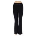 NYDJ Dress Pants - Mid/Reg Rise Flared Leg Boyfriend: Black Bottoms - Women's Size 1 Petite