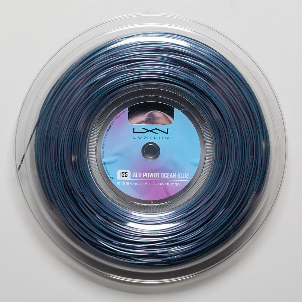 Luxilon ALU Power 125 16L 660'Reel Ocean Blue/Purple Tennis String Reels