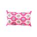 Canvello Decorative Throw Ikat Velvet Pillow - 16" X 24" - Pink - Gray