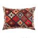 Canvello Traditional Design Velvet Pillow - 18' X 26' - Red - 18'' X 26''