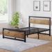 Heavy Duty 13.8-inch Metal Platform Bed Frame Sturdy Iron slats