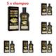 5PCS Hair Growth Shampoo Anti-Hair Loss Shampoo Hair Thickening Shampoo Ginger Hair Care Shampoo Stop Hair Loss Promotes Thicker Fuller Faster Growing Hair for Men & Women 100mL Conditioner