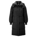Winter Coats For Women Cotton Jacket Winter Long Knee Length Down Cotton Jacket Loose Thickened Hooded Cotton Jacket