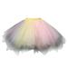 kpoplk Girls Skirts Summer Kids Baby Dance Tutu Skirt For Girls Toddler Lace Pettiskirt Children Chiffon Dance Skirt(Pink)