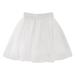 kpoplk Girls Skirts tutu skirt girls tutu skirt Translucent Beautiful skirts dance skirt girls sport skirt(White)