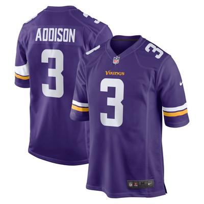 Minnesota Vikings Nike Game Heimtrikot - Lila - Jordan Addison - Herren Image