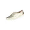 Schnürschuh NATURAL FEET "Schnürer Sandra", Damen, Gr. 39,5, gold (goldfarben), Leder, modisch, Schuhe, in auffallender Optik