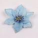 10pcs Artificial Poinsettia Flower Christmas Decorative Glitter Flower Christmas Decorative Glitter Flower Christmas Tree Wedding Decoration 10pcs Artificial Poinsettia Flower Blue 10pcs