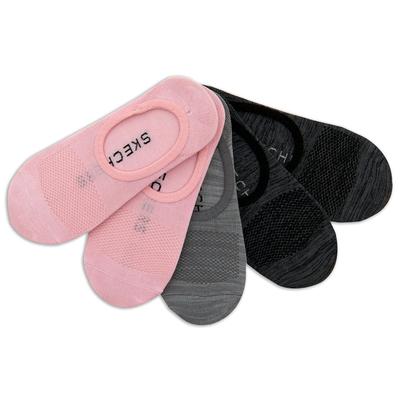 Skechers Women's 5 Pack Microfiber Liner Socks | Size Medium | Pink | Spandex/Nylon