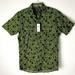 Michael Kors Shirts | Michael Kors All Over Logo Print Stretch Shirt Size S/Xl -Black & Green- | Color: Black/Green | Size: Xl