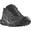 Trailrunningschuh SALOMON "SENSE RIDE 5 GORE-TEX", Gr. 45, schwarz (schwarz, grau), Textil, Synthetik, sportlich, Schuhe, wasserdichte Trailrunningschuhe