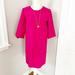 Kate Spade Dresses | Kate Spade Fuchsia Scalloped Shift Dress | Color: Gold/Pink | Size: 2