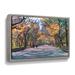 Charlton Home® Central Park by George Zucconi Print on Canvas in Black/Gray/Yellow | 18" H x 24" W x 2" D | Wayfair