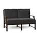 Woodard Seal Cove 51.75" Wide Loveseat w/ Cushions Metal/Sunbrella® Fabric Included in Black/Brown | Outdoor Furniture | Wayfair 1X0419-48-05A