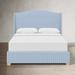 Birch Lane™ Allis Upholstered Low Profile Platform Bed Metal in White/Blue/Black | Twin | Wayfair 3167AA7189AC439588373A60B07F533C