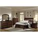 Canora Grey 3-2_Oma -Cherry Wood Panel Bedroom Set Wood in Brown | 80.25 W x 86.25 D in | Wayfair 6C1927C8ED754A33831705EE5B7608A7