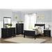 Winston Porter 3-1_Perl Sleigh Bedroom Set Wood in Black | 5.75 H x 64.25 W x 81.25 D in | Wayfair 404B44295EFD4C86BC2D02A2228260D5