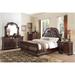 Bloomsbury Market Keara Faux Leather Upholstered Sleigh Bedroom Set 6&1 Upholstered in Brown | 6.75 H x 67 W x 71.25 D in | Wayfair