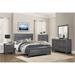 Red Barrel Studio® Ange Light Elm Faux Wood Veneer Panel Bedroom Set 4&2 Wood in Gray | 5 H x 67 W x 84.5 D in | Wayfair