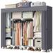 Rebrilliant Litherland Portable Armoire Plastic/Metal in Gray | 69 H x 67 D in | Wayfair E4B4629581974A4DAB0A4B85BB698F02