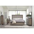 Loon Peak® 5-1_Ibbie Two-Tone-Gray Panel Bedroom Set Wood in Brown/Gray | 5 H x 82.5 W x 82.75 D in | Wayfair D0B5FD3F67234F47AFD1C24EAA81051F