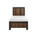 Millwood Pines 3-3_Myrle Dark-Ebony-Rustic-Mahogany Faux-wood Panel Bedroom Set Wood in Brown | 6 H x 66.25 W x 84 D in | Wayfair